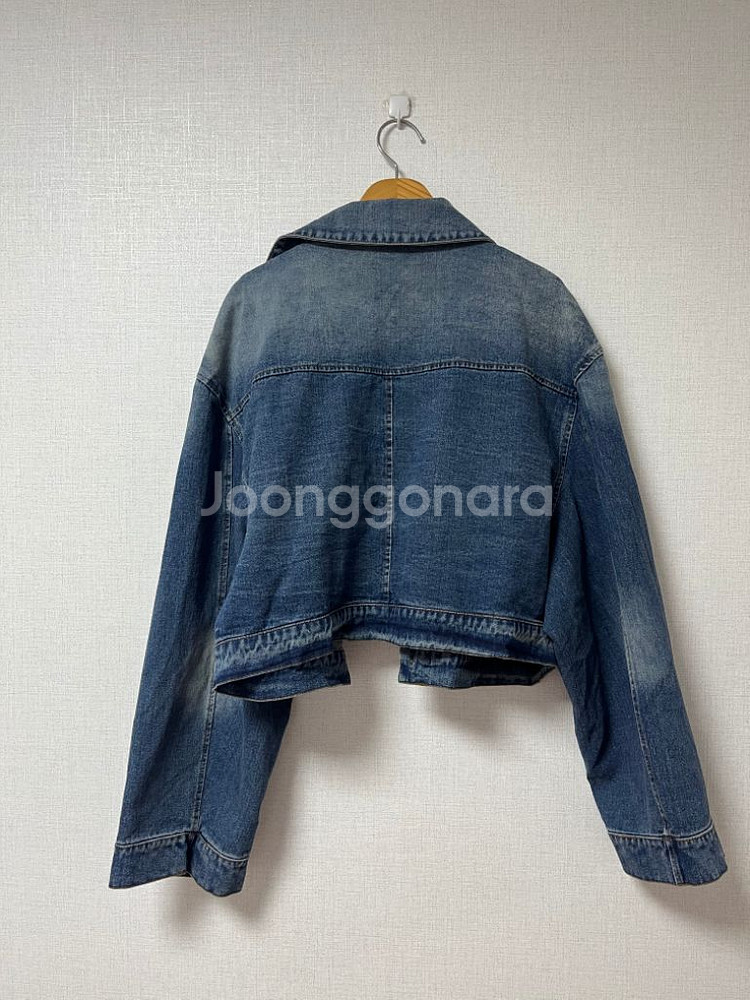 새상품 청자켓 청남방 데님 숏 크롭 점퍼 아우터--2