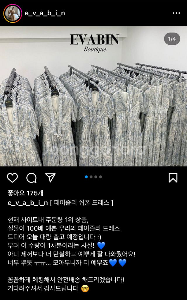에바빈 페이즐리 쉬폰 롱드레스 S--8