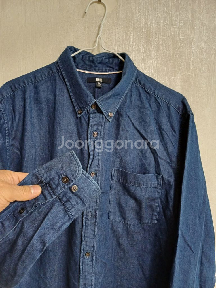 남성 유니클로 청남방 (105)--2