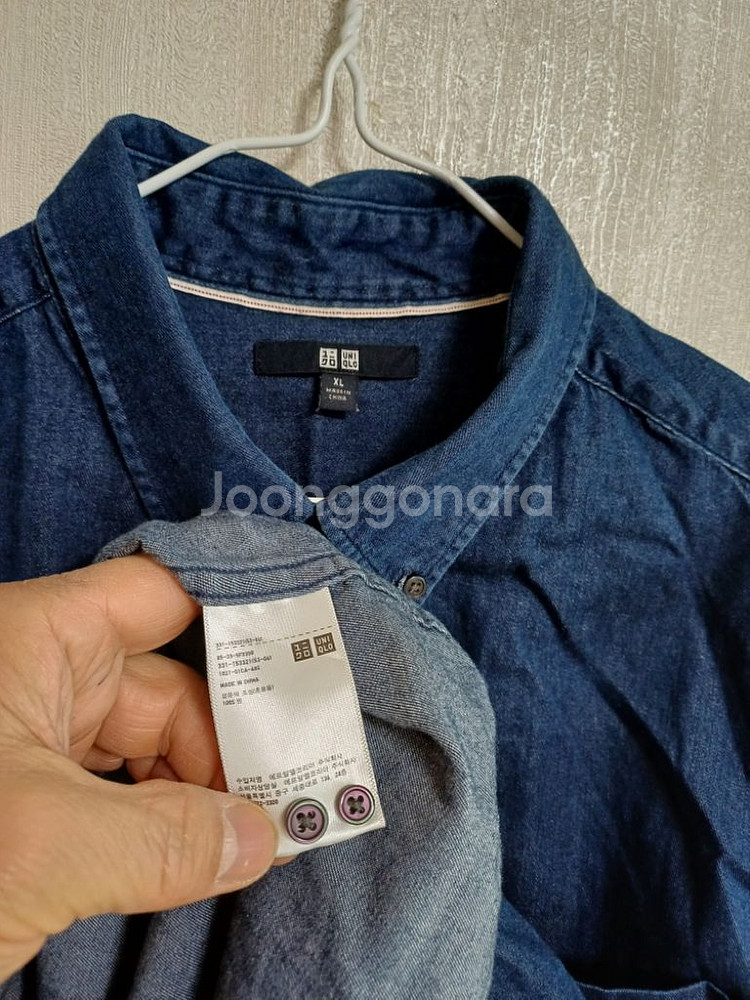 남성 유니클로 청남방 (105)--5