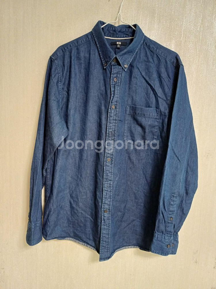 남성 유니클로 청남방 (105)--7