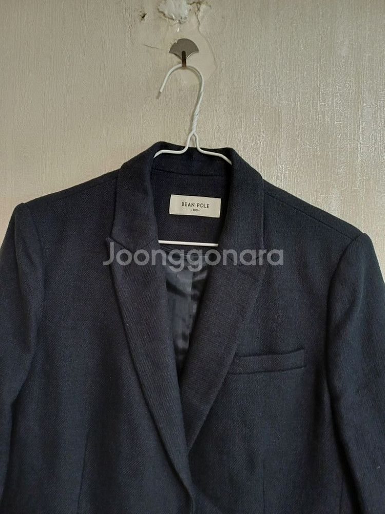 여성 빈폴 면.린넨 봄.가을 블랙자켓 (슬림95)--1
