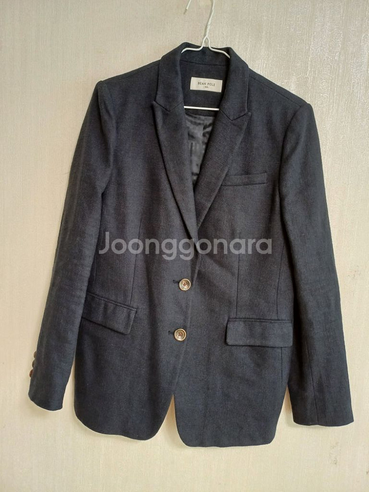 여성 빈폴 면.린넨 봄.가을 블랙자켓 (슬림95)--9