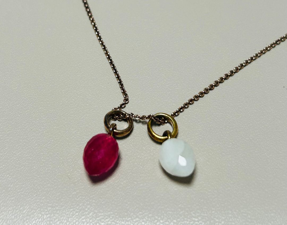 모니카비나더 피지버드 탄생석 목걸이 이미지