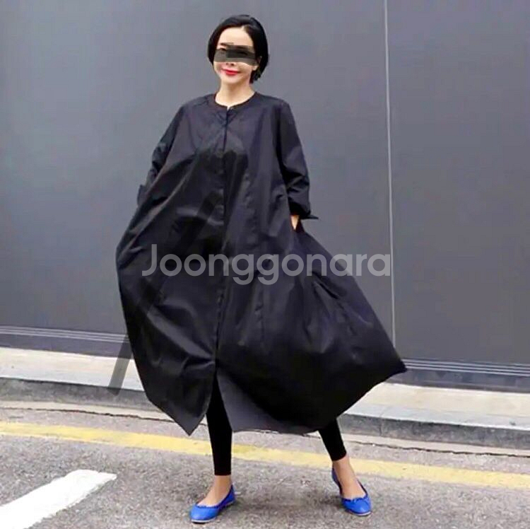 새상품 블랙 롱원피스겸 롱자켓--1