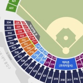 4/9 한화 두산 3루 221블럭 통로 2연석