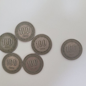 [사용제]1974년, 1982년 100원 동전 일괄