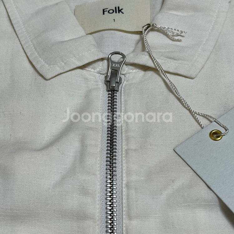 포크 folk 린넨 반팔 셔츠 새상품(택있음)--7