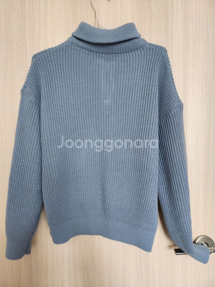 여성 반집업니트 카라니트티 스웨터--4