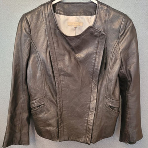 산드로 7부 가죽 자켓