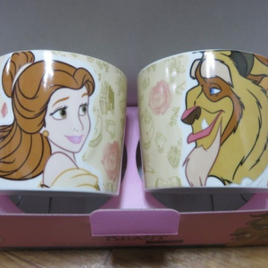 디즈니 미녀와 야수 머그 2p 세트 새상품