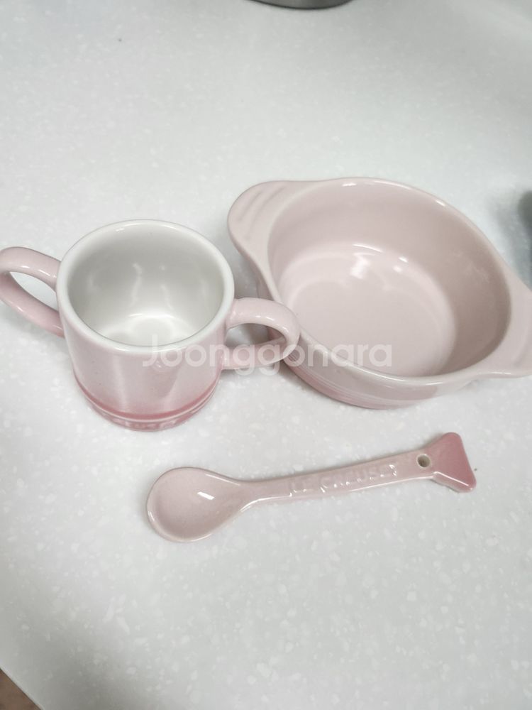 르쿠르제 유아식기 컵 .스푼 시리얼그릇 세트--1