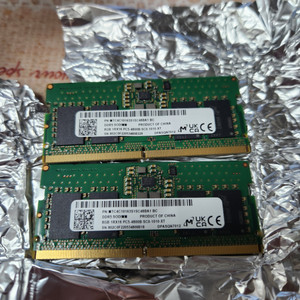 노트북용 DDR5 8gb x2 총16gb 4800택포