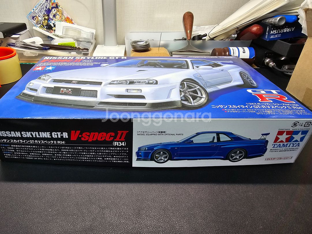 타미야 1/24 닛산 스카이라인 gt-r(R34) V스--2