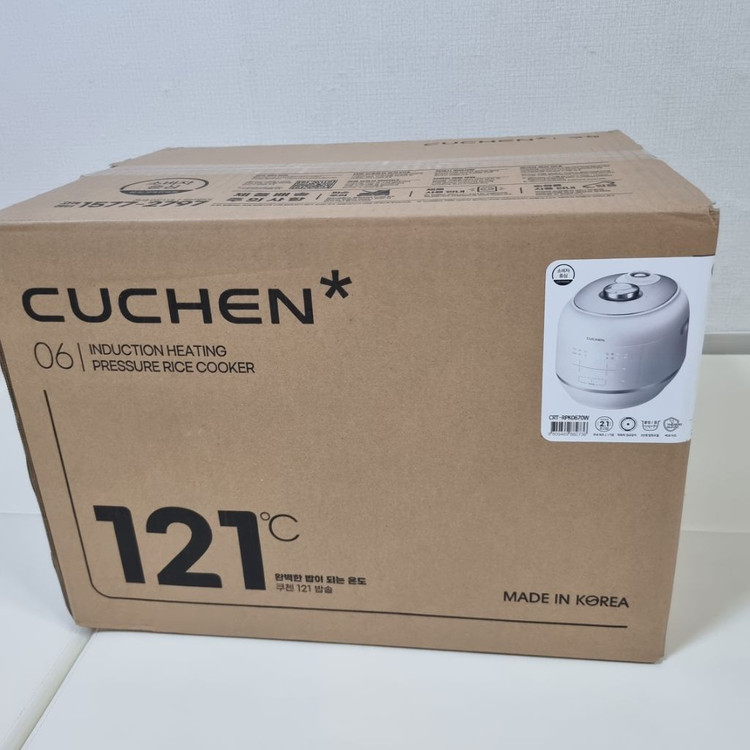 새상품)쿠첸 2.1기압 121 IH 전기압력밥솥 6인용--3