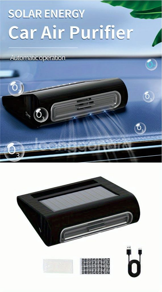 태양광 충전식 주차번호 공기청정기--1