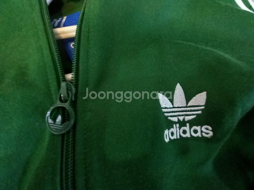 아디다스 유로파 초흰 초록 그린 트랙탑 져지집업 85--1