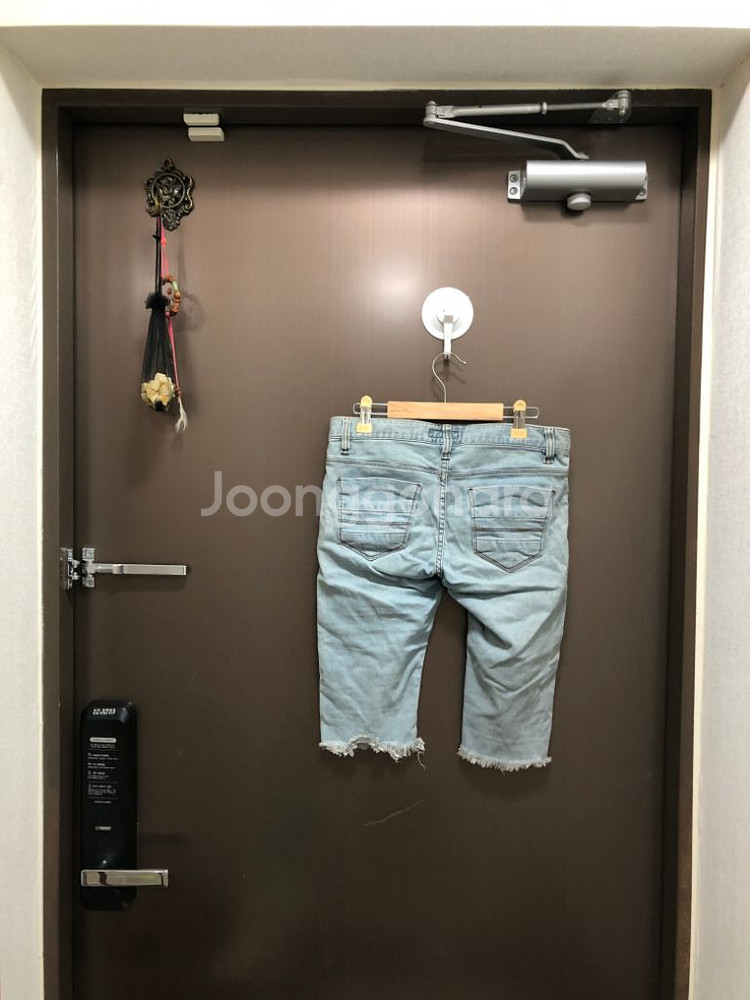 쇼퍼랜드 하비언니 히니크 98도씨 연청바지 5부바지--2