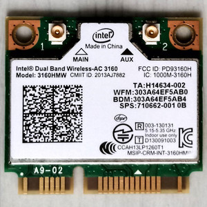 인텔 AC3160 HMW블루투스4.0무선랜카드