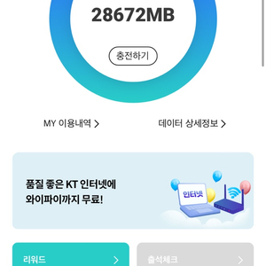 KT 데이터 2GB 3천원 팝니다 Y박스