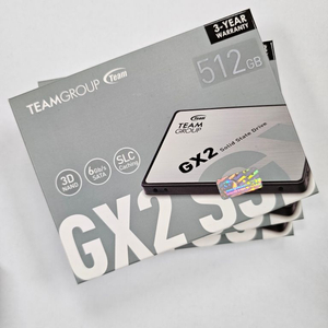 새상품 SSD 512gb 판매 (3개 보유)