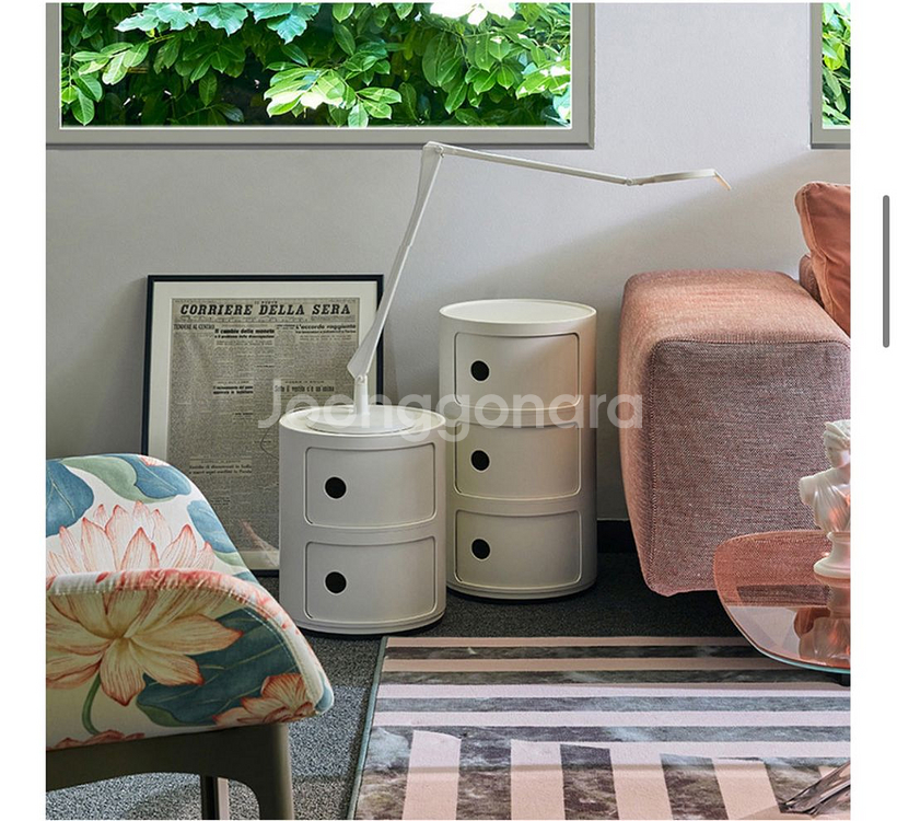 카르텔 콤포니빌리 코너서랍장 선반수납함 Kartell--2