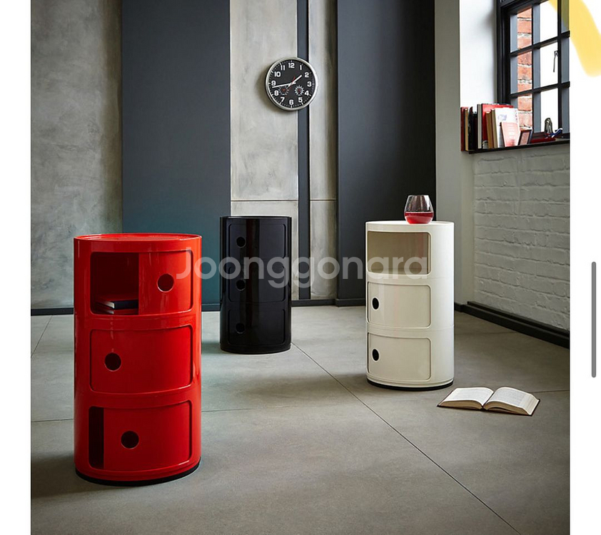 카르텔 콤포니빌리 코너서랍장 선반수납함 Kartell--1
