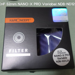 k&f 52mm nd8-128 nano-x variab