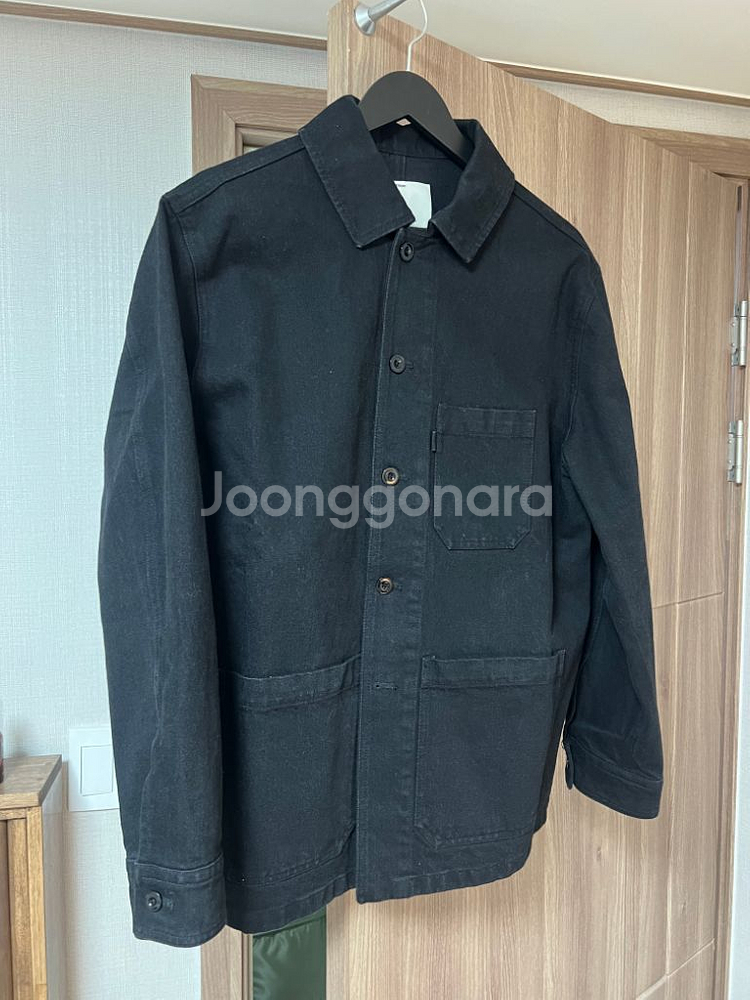 포터리 워크자켓 흑청데님--1
