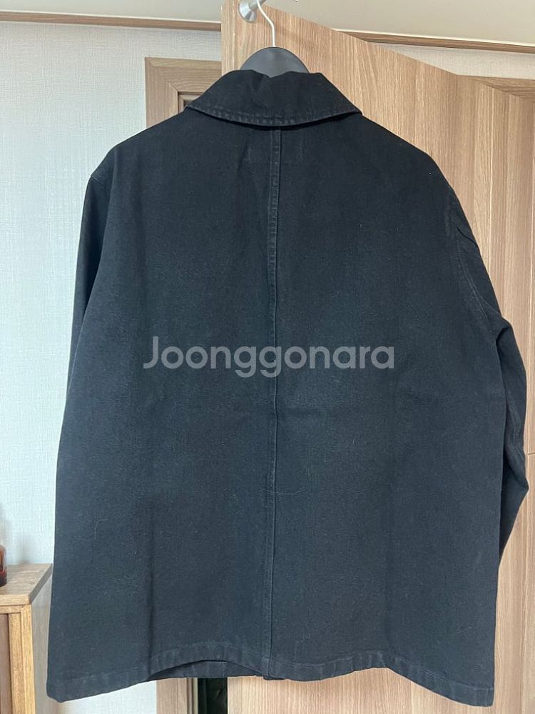포터리 워크자켓 흑청데님--3