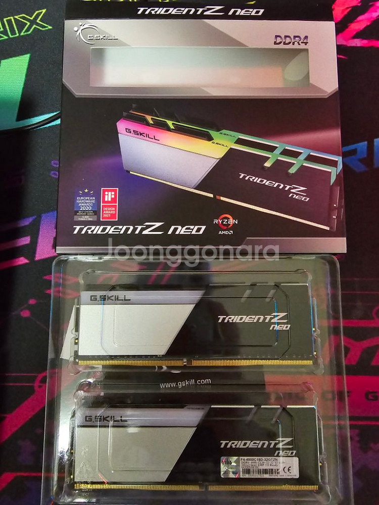 ddr4 16x2 32gb 지스킬 4000 cl18--0