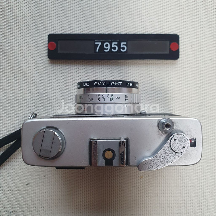 코니카 C 35 플래시매틱 필름카메라 실버바디--1
