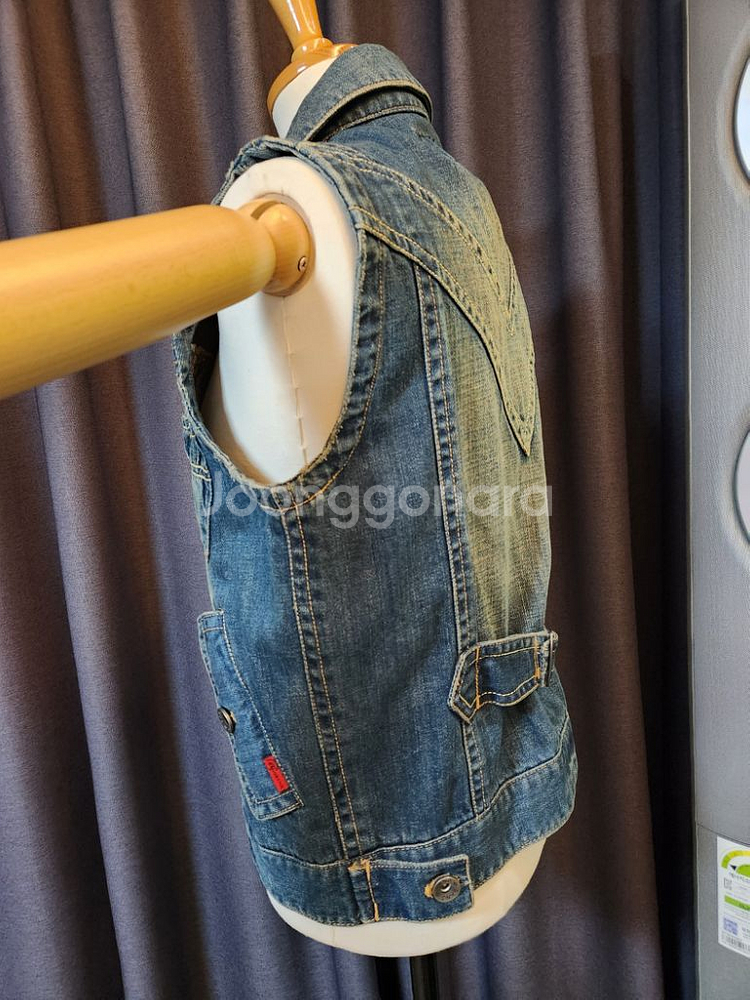 90. 빈티지 데님 조끼/베스트--2