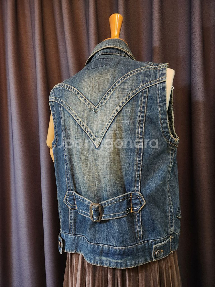 90. 빈티지 데님 조끼/베스트--4