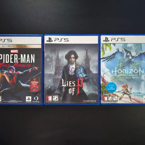 ps5 플스5 (p의거짓, 스파이더맨, 호라이즌 포비든