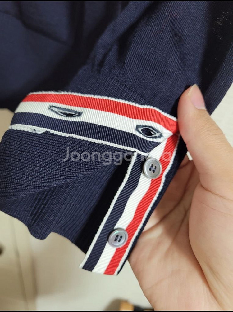 톰브라운 메리노룰 가디건 네이비 3사이즈--1