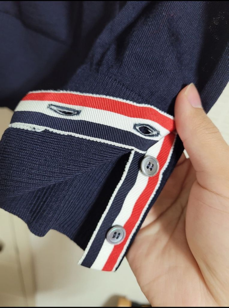 톰브라운 메리노룰 가디건 네이비 3사이즈--1