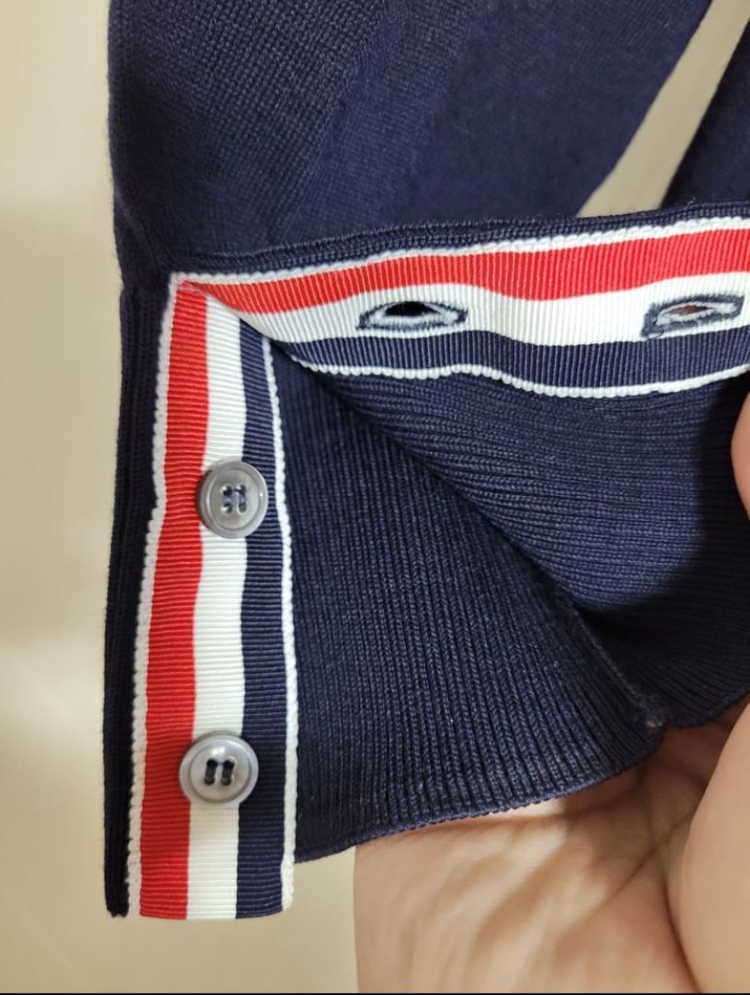 톰브라운 메리노룰 가디건 네이비 3사이즈--4