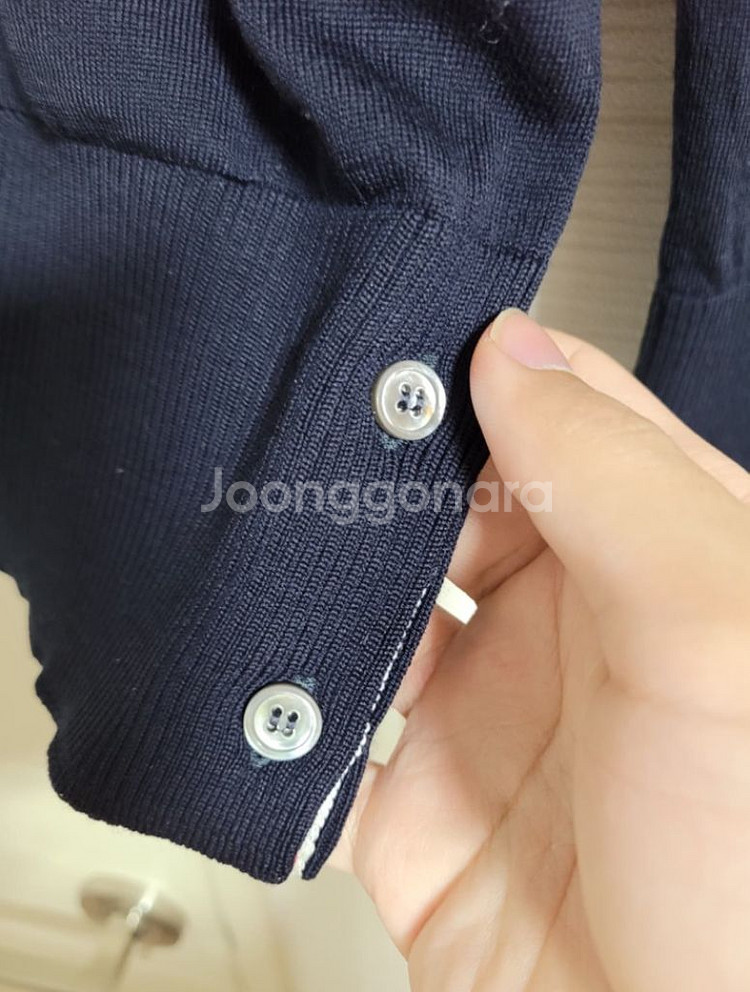 톰브라운 메리노룰 가디건 네이비 3사이즈--2