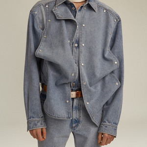 [L] 와이프로젝트 남성 클래식 패널 데님 셔츠 자켓