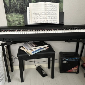 야마하 피아노 p125 + 정품 의자 , 패달