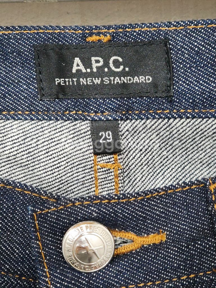 (29) APC 아페세 청바지 생지 셀비지라인 데님팬츠--2