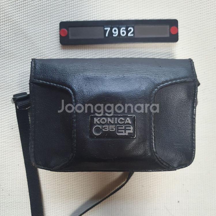 코니카 C 35 EF 필름카메라 케이스포함--5