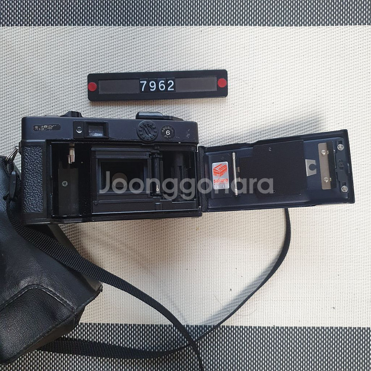 코니카 C 35 EF 필름카메라 케이스포함--4