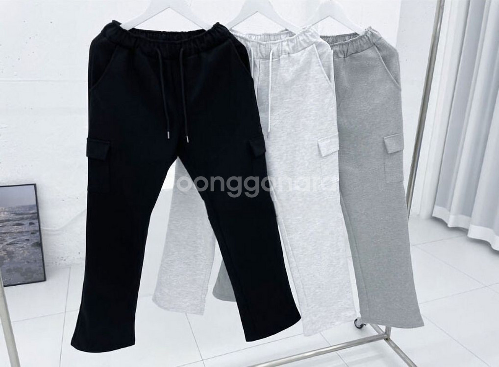 카고 트레이닝팬츠 연회색M 국내30인치~32인치--2