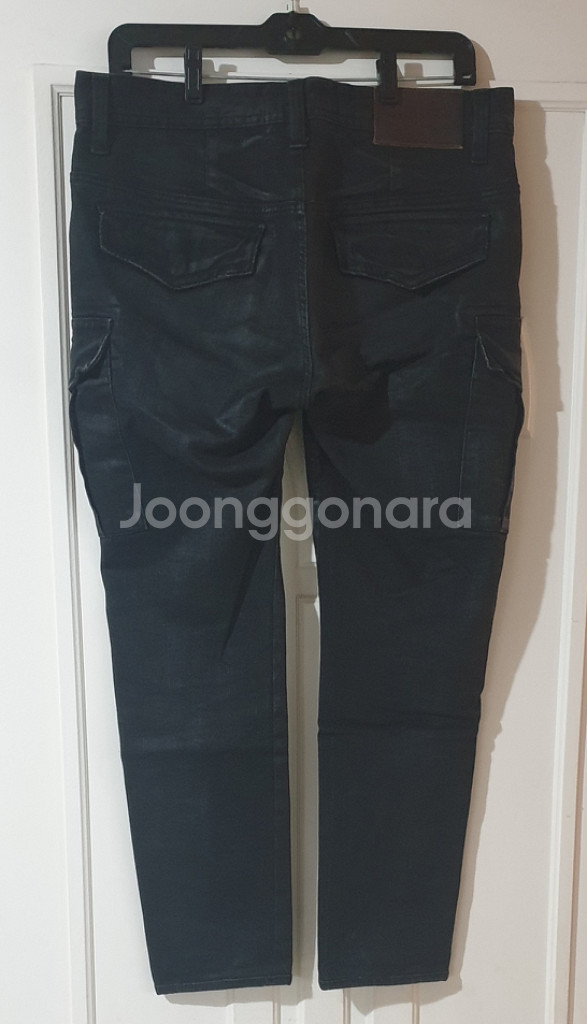 32사이즈)버커루 흑청 카고 바이커진--1