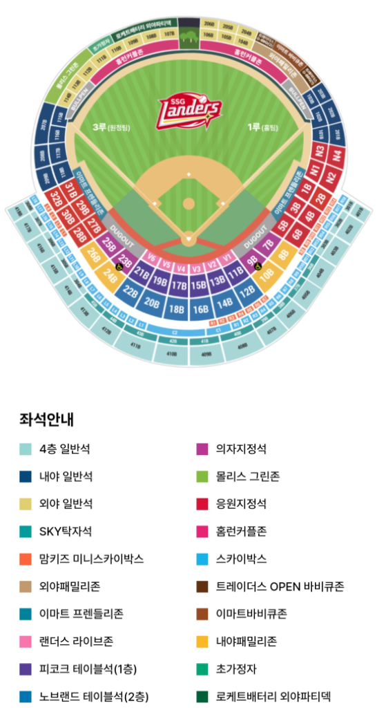 문학 ssg lg 21 3루 의자지정석 통로2연석 정가