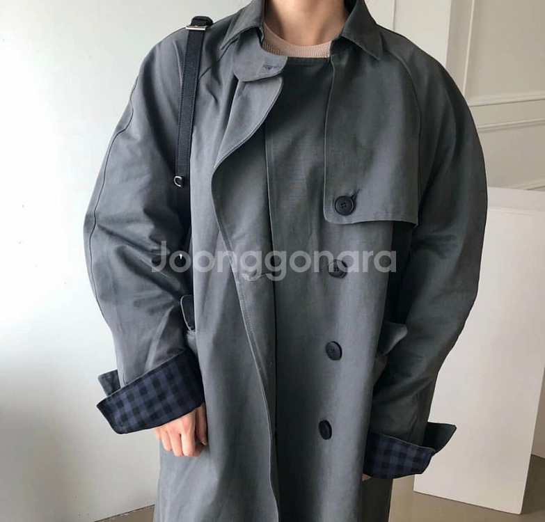 탑퀸 도매택 차콜 트렌치코트 판매해용--2