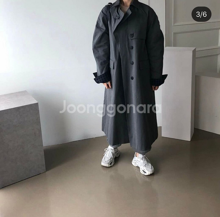 탑퀸 도매택 차콜 트렌치코트 판매해용--0