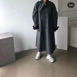 탑퀸 도매택 차콜 트렌치코트 판매해용